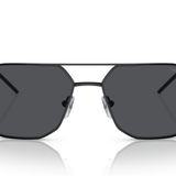 Emporio Armani Erkek Ea2147 Aviator Güneş Gözlüğü, Mat Siyah/Koyu Gri, 58 mm