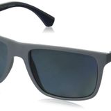 EMPORIO ARMANI(エンポリオアルマーニ) Erkek Ea4033 Kare Güneş Gözlüğü, Gri, 56 mm