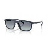 Emporio Armani Erkek Ea4257u Evrensel Fit Kare Güneş Gözlüğü, Mat Mavi/Gradyan Mavi, 57 mm
