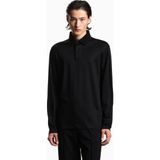 Emporio Armani Erkek Hafif Nefes Alabilen Pamuklu Kumaş Normal Kesim Logo Detaylı Uzun Kollu Siyah Polo Yaka T-Shirt EM004590 AF10017-UC001 - XL