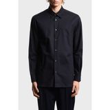 Emporio Armani Erkek Ipek Karışımlı Regular Fit Gömlek Yaka Lacivert Gömlek EM001537 AF18123-FB319 - 3XL