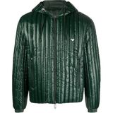 Emporio Armani Erkek Kapşonlu Yaka Marka Detaylı Fermuarlı Şişme Yeşil1 Mont 6R1B79 1NKZZ-0565 - 54