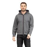 Emporio Armani Erkek Kapüşonlu Sweatshirt, Gri Melanj, 2XL Beden