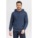 Emporio Armani Erkek Kapüşonlu Sweatshirt, Mavi, XL