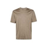 Emporio Armani Erkek Kartal İşlemeli Regular Fit Yuvarlak Yaka Kısa Kollu Kahverengi T-Shirt -F6064 EM001400 AF10017