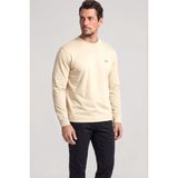 Emporio Armani Erkek Kartal Logo Işlemeli Yuvarlak Yakalı Uzun Kollu Vizon T-Shirt EM005362 AF13669-U1156 - Kahverengi
