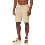 Emporio Armani Erkek Kartal Yama Bermuda Yüzme Şortu, Kum Sarı, L
