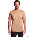 Emporio Armani Erkek Kısa Kol Bisiklet Yaka Pamuklu Düz Model Bej T-Shirt EM007329 AF10761-U6163