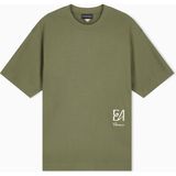 Emporio Armani Erkek Kısa Kol Bisiklet Yaka Pamuklu Düz Model Yeşil T-Shirt EM007329 AF10761-U7046