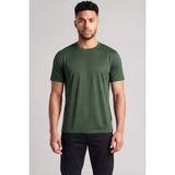 Emporio Armani Erkek Kısa Kol Bisiklet Yaka Rahat Kesim Yeşil T-Shirt EM006691 AF10017-U7263