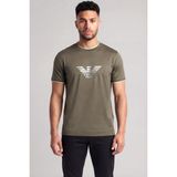 Emporio Armani Erkek Kısa Kol Pamuklu Regular Fit Kahverengi T-Shirt EM005271 AF10017-U6200 - 3XL