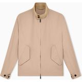 Emporio Armani Erkek Kontrast Kadife Dik Yakalı Normal Kalıp Cep Detaylı Bej Ceket EM006737 AF28010-U6163 - 54