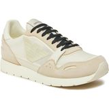 Emporio Armani Erkek Logolu Normal Kalıp Bağcıklı Günlük Ekru Sneaker X4X537 XN730-01427