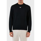 Emporio Armani Erkek Marka Logo Detaylı Bisiklet Yaka Regular Fit Lacivert Kazak 6R1MXG 1MNGZ-F904 - 3XL