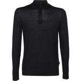 Emporio Armani Erkek Marka Logo Detaylı Dik Yaka Fermuar Kapamalı Lacivert Kazak 8N1MUX 1MJXZ-0920 - 3XL