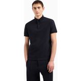 Emporio Armani Erkek Marka Logo Detaylı Regular Fit Kısa Kollu Lacivert Polo Yaka T-Shirt EM001295 AF10762-FB257 - 3XL