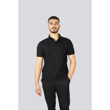 Emporio Armani Erkek Marka Logo Detaylı Regular Fit Kısa Kollu Siyah Polo Yaka T-Shirt EM001295 AF10762-FC155