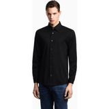 Emporio Armani Erkek Marka Logolu Uzun Kollu Slim Fit Siyah Gömlek EM004604 AF10017-UC001 - 3XL