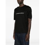 Emporio Armani Erkek Normal Kalıp Logo Işlemeli Kısa Kollu Siyah T-Shirt EM007353 AF10017-MC721