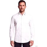 Emporio Armani Erkek Normal Kalıp Yüksek Pamuk Içerikli Uzun Kollu Beyaz Gömlek EM006705 AF23800-U0002 - 2XL