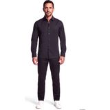 Emporio Armani Erkek Normal Kalıp Yüksek Pamuk Içerikli Uzun Kollu Lacivert Gömlek EM006705 AF23800-UB118