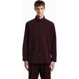 Emporio Armani Erkek Normal Kesim Esnek Kumaş Uzun Kollu Bordo Gömlek EM006690 AF27876-UA331