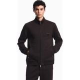 Emporio Armani Erkek Normal Kesim Fermuarlı Dik Yakalı Metal Plaka Logolu Uzun Kollu Siyah Ceket EM006821 AF17545-U6030 - 2XL