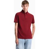 Emporio Armani Erkek Normal Kesim Kartal Logo Işlemeli Pamuklu Pike Kumaşlı Kısa Kollu Kırmızı Polo Yaka T-Shirt EM006625 AF12955-U5087 - XL
