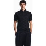 Emporio Armani Erkek Normal Kesim Logo Baskılı Kısa Kollu Lacivert Polo Yaka T-Shirt EM007339 AF10017-FB569 - XL
