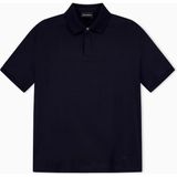 Emporio Armani Erkek Normal Kesim Pamuklu Jakarlı Jarse Kumaş Kısa Kollu Lacivert Polo Yaka T-Shirt EM007039 AF10762-FB561 - 2XL