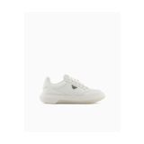 Emporio Armani Erkek Orta Kalınlıkta Rahat Taban Bağcıklı Düz Beyaz Sneaker -M801 X4X633 XR325