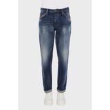 Emporio Armani Erkek Pamuk Karışımlı Düz Tasarım Cepli Stardart Belli Mavi Jeans 6R1J69 1DQTZ-0942 - 31