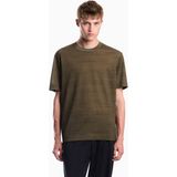 Emporio Armani Erkek Pamuklu Jarse Kumaş Normal Kesim Logo Imzalı Kısa Kollu Haki T-Shirt EM006812 AF10017-FC364 - 3XL