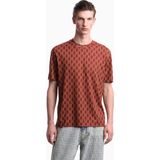 Emporio Armani Erkek Pamuklu Jarse Kumaş Normal Kesim Logo Imzalı Kısa Kollu Kırmızı T-Shirt EM006812 AF10017-F5094 - 2XL
