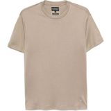 Emporio Armani Erkek Pamuklu Jersey Kumaş Marka Logolu Bej T-Shirt 8N1TE8 1JUVZ-U6167 - 3XL