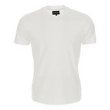 Emporio Armani Erkek Pamuklu Jersey Kumaş Marka Logolu Beyaz T-Shirt 8N1TE8 1JUVZ-0100 - 2XL