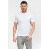Emporio Armani Erkek Pamuklu Marka Logolu Yuvarlak Yaka Beyaz T-Shirt 8N1TD2 1JGYZ-0146 - 2XL - 001-Beyaz