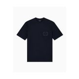 Emporio Armani Erkek Pamuklu Oversize Yuvarlak Yakalı Kısa Kollu Lacivert T-Shirt EM002938 AF18312-UB118