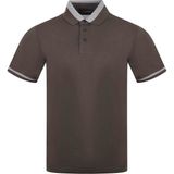 Emporio Armani Erkek Pamuklu Regular Fit Kısa Kollu Kahverengi Polo Yaka T-Shirt EM005798 AF12955-U6200