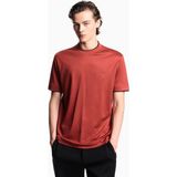 Emporio Armani Erkek Pamuklu Yuvarlak Yakalı Kısa Kollu Kırmızı T-Shirt EM002939 AF18312-U5035 - 2XL