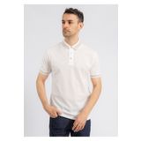 Emporio Armani Erkek Polo Yaka Düğme Kapamalı Kısa Kollu Beyaz Polo Yaka T-Shirt -U0003 EM000859 AF12955