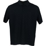 Emporio Armani Erkek Polo Yaka Düğme Kapamalı Kısa Kollu Siyah Polo Yaka T-Shirt 6R1F7Q 1J7Kz-0922 - 3XL