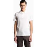 Emporio Armani Erkek Polo Yaka Normal Kesim Saf Pamuklu Kısa Kollu Beyaz Polo Yaka T-Shirt EM001146 AF13742-U0003 - XL