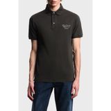 Emporio Armani Erkek Polo Yaka T-Shirt, Kısa Kollu, Pike Pamuklu, Siyah, S Beden