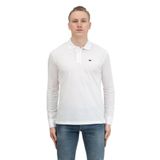 Emporio Armani Erkek Polo Yaka, Uzun Kol T-shirt, Beyaz, 3XL