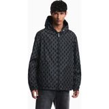 Emporio Armani Erkek Rahat Kalıp Çift Taraflı Yağmur Geçirmez Kumaş Kapüşonlu Lacivert Ceket EM006751 AF12021-FB517 - 54