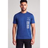 Emporio Armani Erkek Regular Fit Bisiklet Yaka Desenli Kısa Kollu Lacivert T-Shirt EM004994 AF24470-UB093