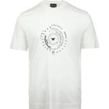 Emporio Armani Erkek Regular Fit Desenli Yuvarlak Yakalı Kısa Kollu Beyaz T-Shirt EM004995 AF13747-U0003 - 3XL