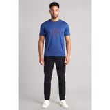 Emporio Armani Erkek Regular Fit Desenli Yuvarlak Yakalı Kısa Kollu Lacivert T-Shirt EM004995 AF13747-UB093