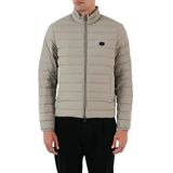 EMPORIO ARMANI Erkek Regular Fit Dik Yaka Şişme Mont, Gri, 54 Beden